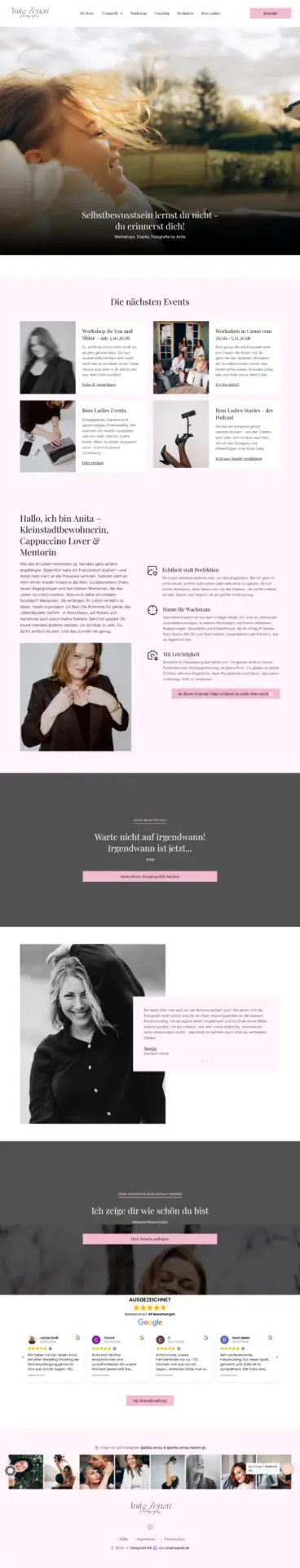 Website-Referenz: Anita Zenau