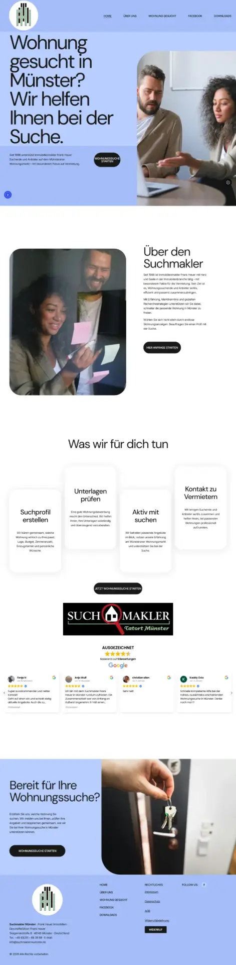 Website-Referenz: Suchmakler Münster