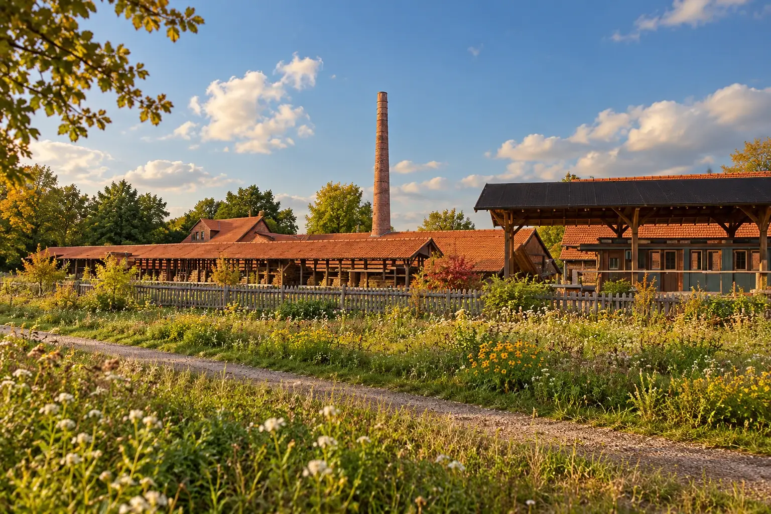 Historische Ziegelei in Lage – KI-generiertes Motiv